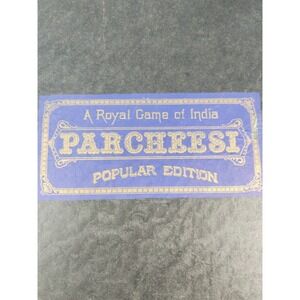Vintage 1930s Game PARCHEESI Royal Game Of India Game Board Only